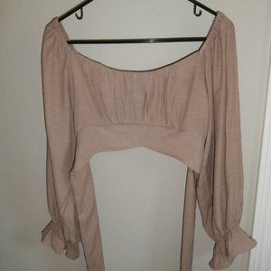 Cute Crop Top, M Blush